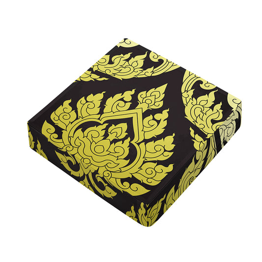 Thai Ornament Pattern Print Outdoor Seat Cushion Cover