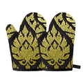 Thai Ornament Pattern Print Oven Mitts