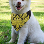 Thai Ornament Pattern Print Over The Collar Dog Bandana
