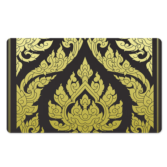 Thai Ornament Pattern Print Polyester Doormat