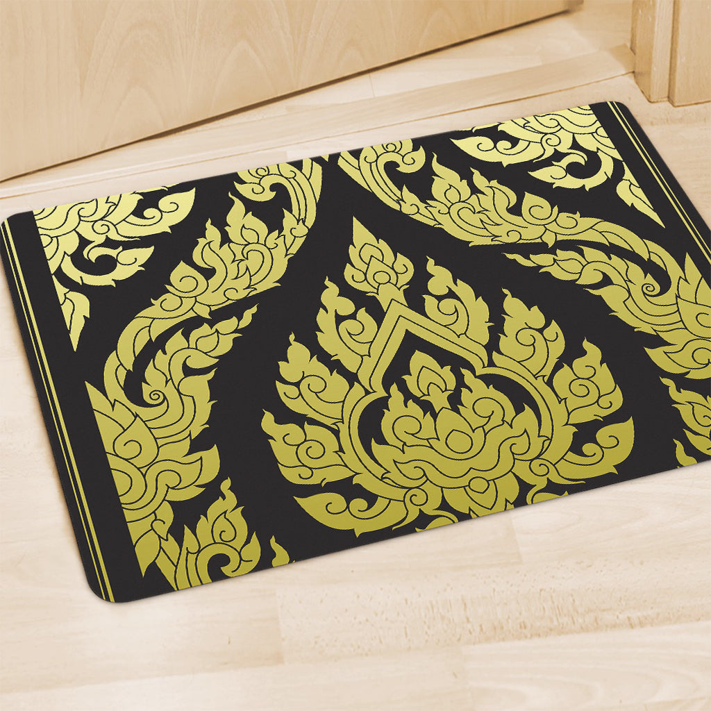Thai Ornament Pattern Print Polyester Doormat
