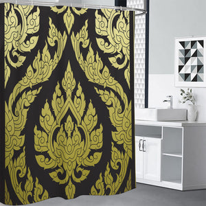 Thai Ornament Pattern Print Premium Shower Curtain