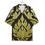 Thai Ornament Pattern Print Rayon Hawaiian Shirt