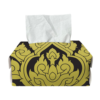 Thai Ornament Pattern Print Rectangle Tissue Box Cover