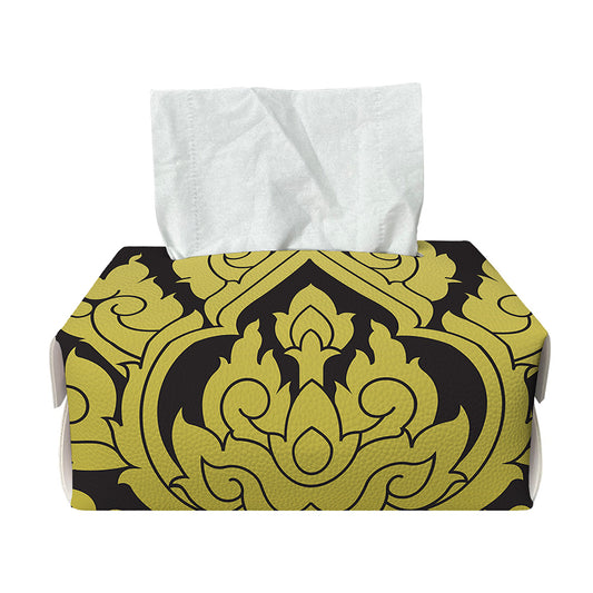 Thai Ornament Pattern Print Rectangle Tissue Box Cover