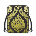 Thai Ornament Pattern Print Rectangular Crossbody Bag