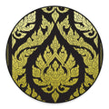 Thai Ornament Pattern Print Round Floor Mat