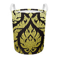 Thai Ornament Pattern Print Round Laundry Basket