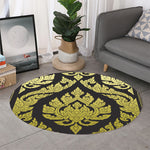 Thai Ornament Pattern Print Round Rug