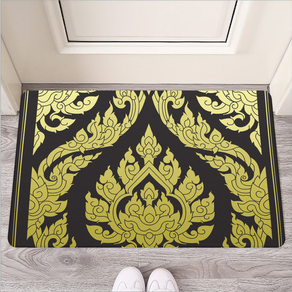Thai Ornament Pattern Print Rubber Doormat