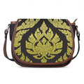 Thai Ornament Pattern Print Saddle Bag