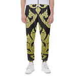 Thai Ornament Pattern Print Scuba Joggers