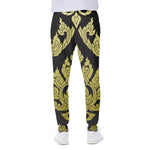 Thai Ornament Pattern Print Scuba Joggers
