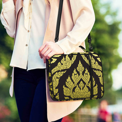 Thai Ornament Pattern Print Shoulder Strap Bible Bag