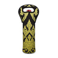 Thai Ornament Pattern Print Single Neoprene Wine Tote