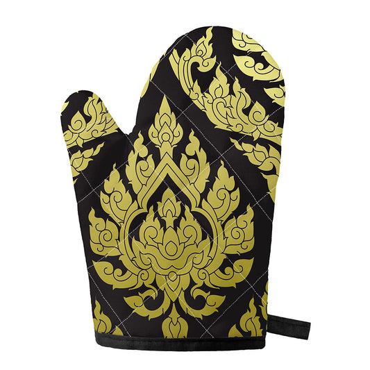 Thai Ornament Pattern Print Single Oven Mitt