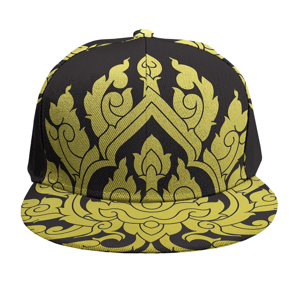 Thai Ornament Pattern Print Snapback Cap