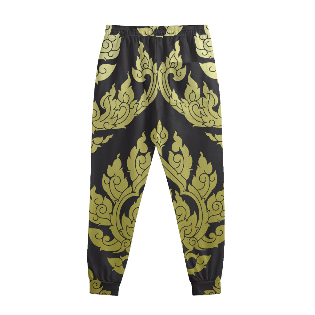 Thai Ornament Pattern Print Sweatpants