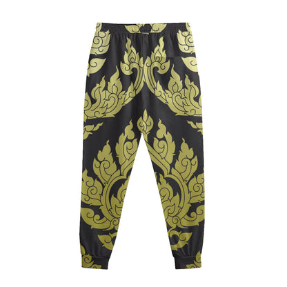 Thai Ornament Pattern Print Sweatpants