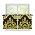 Thai Ornament Pattern Print Tier Curtains