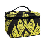 Thai Ornament Pattern Print Travel Makeup Bag