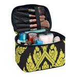 Thai Ornament Pattern Print Travel Makeup Bag