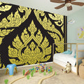 Thai Ornament Pattern Print Wall Sticker