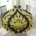 Thai Ornament Pattern Print Waterproof Round Tablecloth
