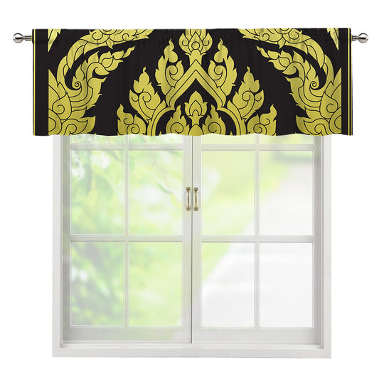 Thai Ornament Pattern Print Window Valance