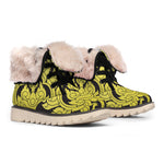 Thai Ornament Pattern Print Winter Boots