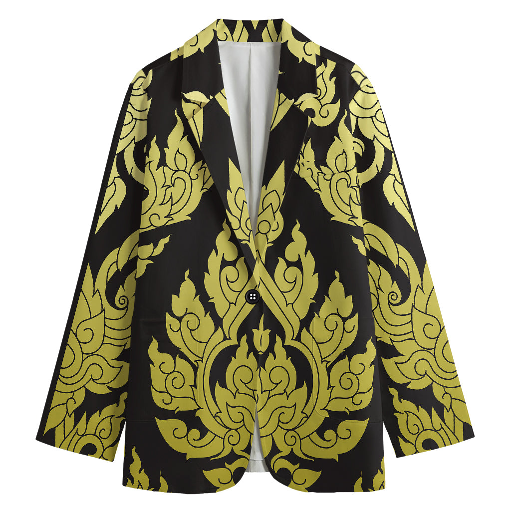 Thai Ornament Pattern Print Women's Blazer