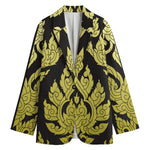 Thai Ornament Pattern Print Women's Cotton Blazer