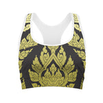 Thai Ornament Pattern Print Women's Sports Bra