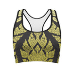 Thai Ornament Pattern Print Women's Sports Bra