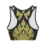Thai Ornament Pattern Print Women's Sports Bra
