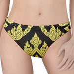 Thai Ornament Pattern Print Women's Thong