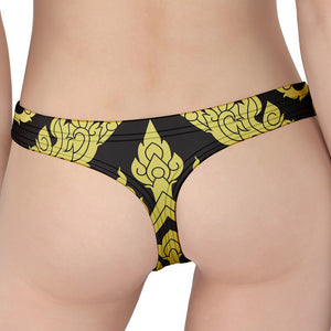 Thai Ornament Pattern Print Women's Thong