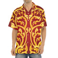 Thai Winding Vines Pattern Print Aloha Shirt