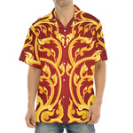 Thai Winding Vines Pattern Print Aloha Shirt