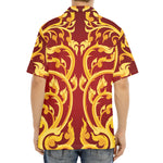 Thai Winding Vines Pattern Print Aloha Shirt