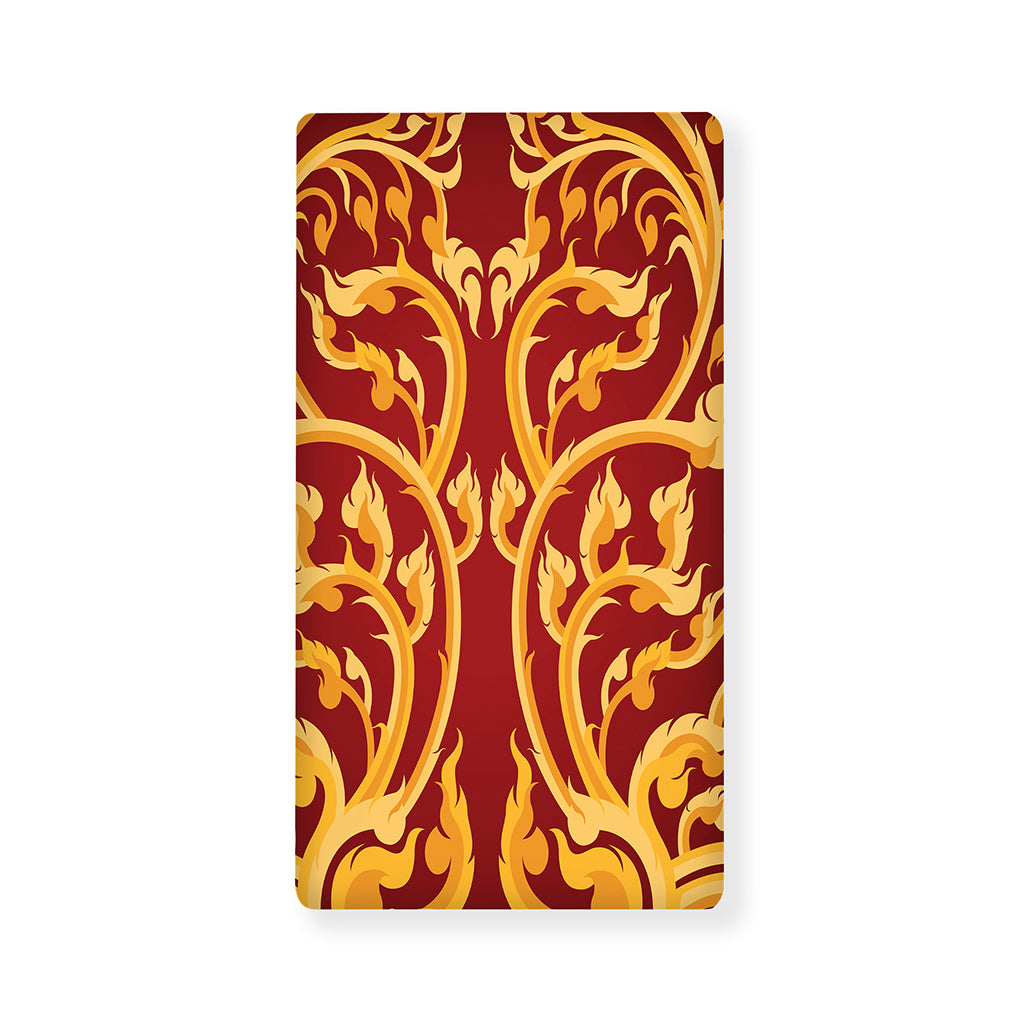 Thai Winding Vines Pattern Print Baby Crib Sheet