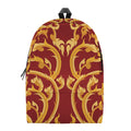Thai Winding Vines Pattern Print School Backpack