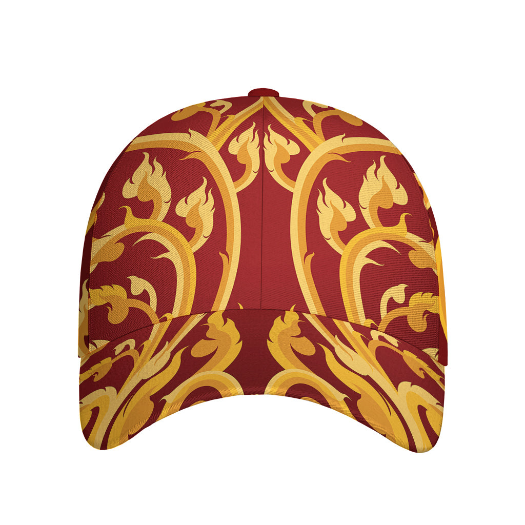Thai Winding Vines Pattern Print Baseball Cap