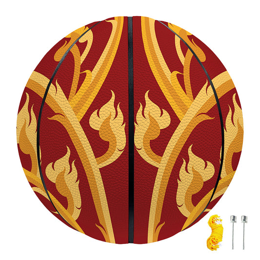 Thai Winding Vines Pattern Print Basketball