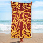 Thai Winding Vines Pattern Print Beach Towel