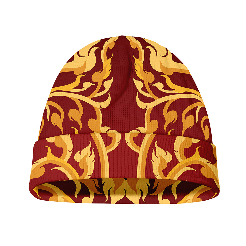 Thai Winding Vines Pattern Print Beanie
