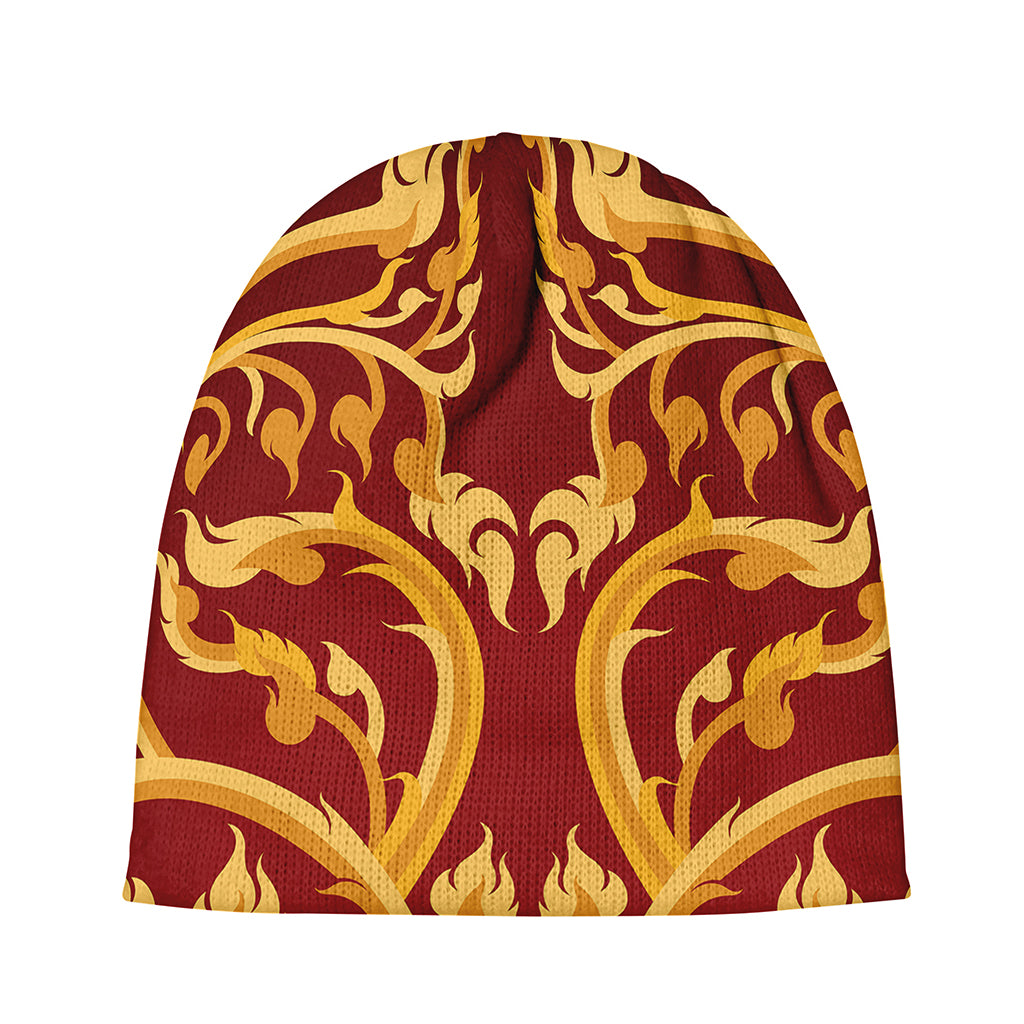 Thai Winding Vines Pattern Print Beanie