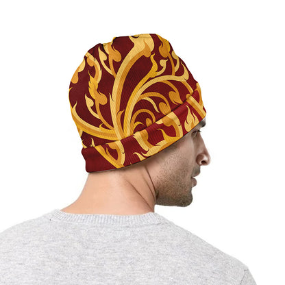 Thai Winding Vines Pattern Print Beanie