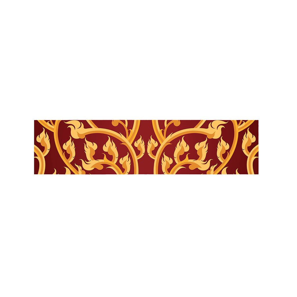 Thai Winding Vines Pattern Print Bed Runner