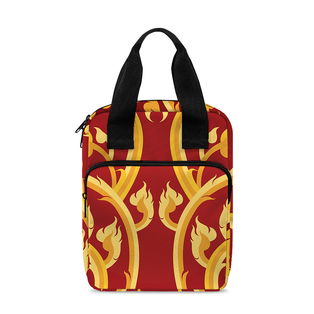 Thai Winding Vines Pattern Print Bible Tote Bag